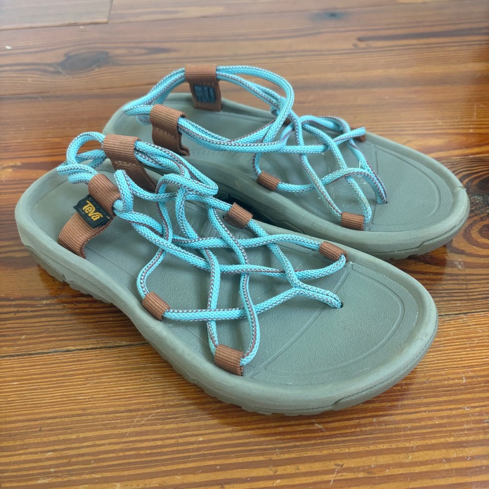 Teva Women's Hurricane Infinity Sandals Sea Glass Blue Size 6 Hiking Outdoor